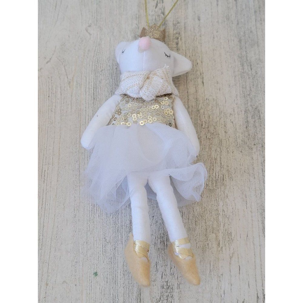 Traget white mouse ballerina princess ornament Xmas decor